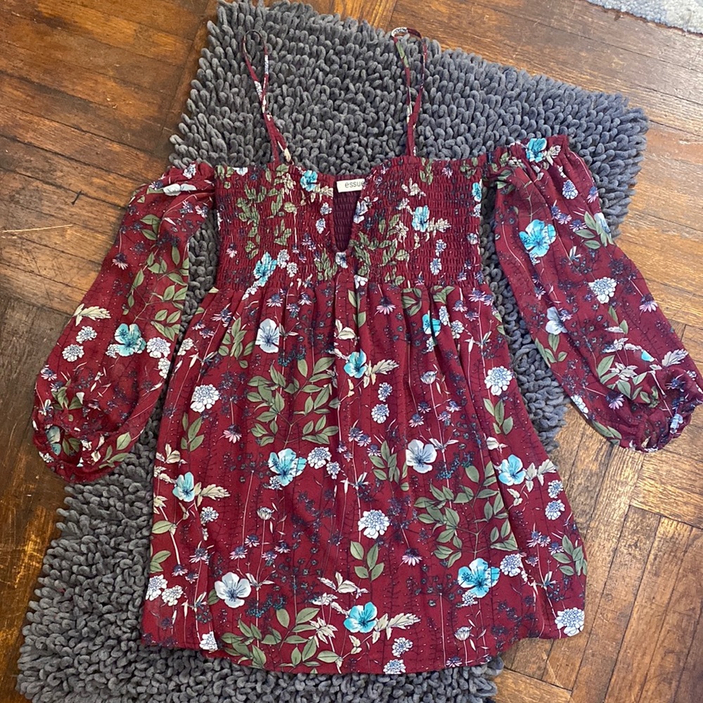 Shoptiques Essue Floral Smocked Boho Dress